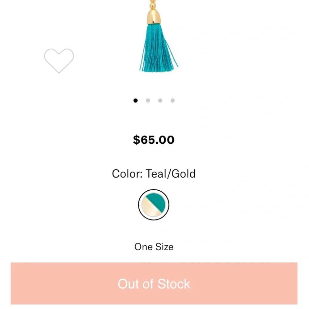 Gorjana Baja Lariat Tassel Necklace